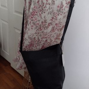 Black Lucky Brand Bucket Hobo